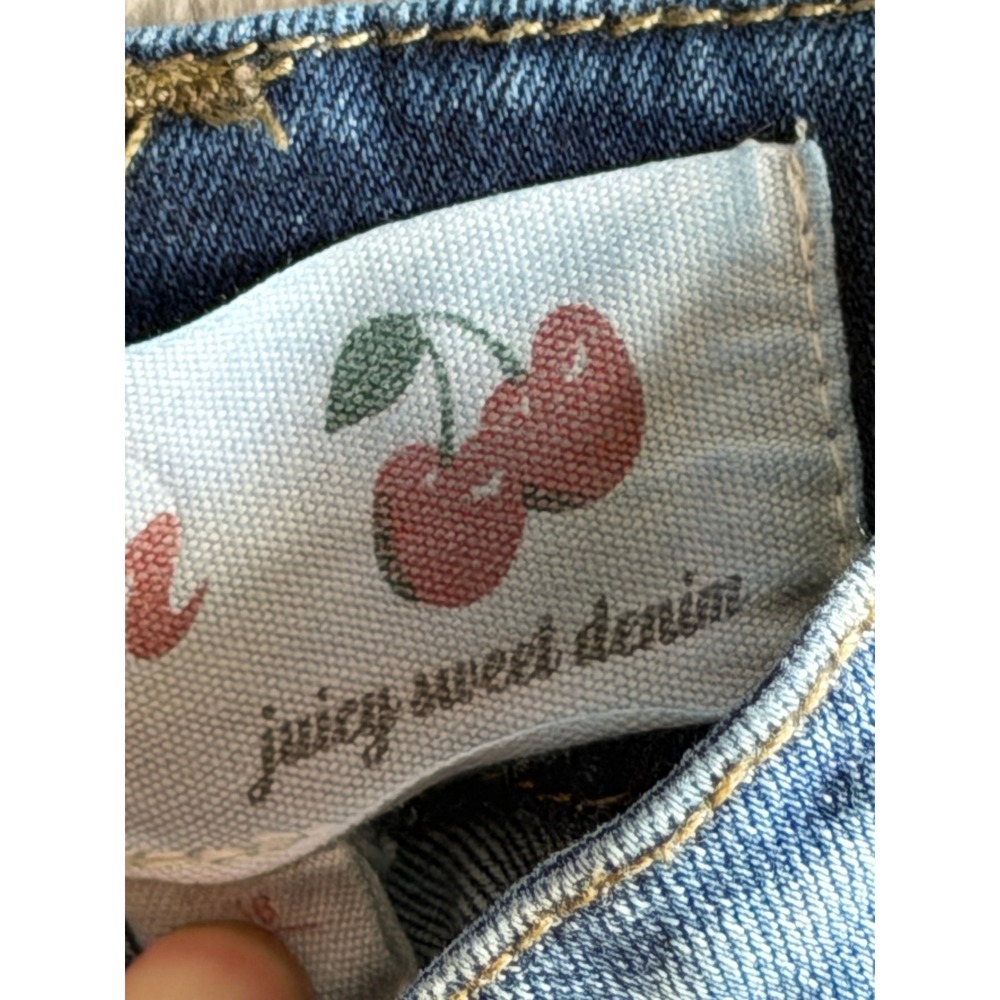 Gum Denim Overalls Womens Size 16 Medium Slim Fit Medium Wash Blue Bib Pocket - Picture 11 of 13